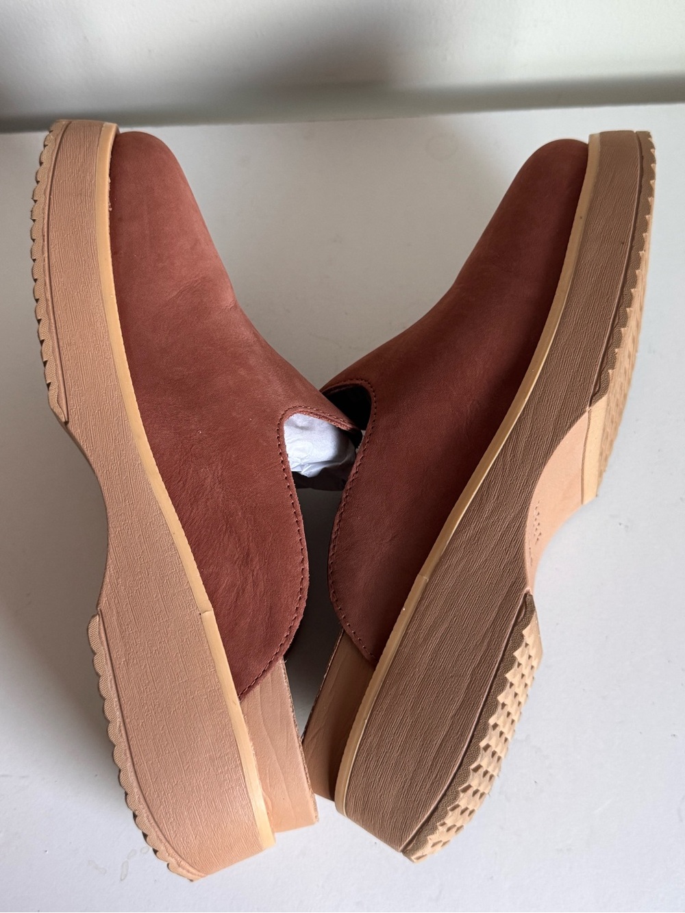 REEF Vista Skye Mule Clog Caramel Suede Leather Platform Slip-on Lightweight 8 - Picture 8 of 8